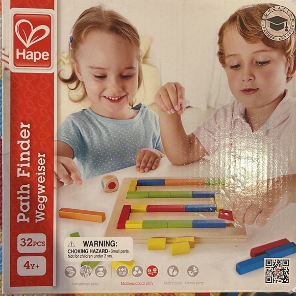 Hape Path Finder Wooden Logic Solving Toddler Puzzle, 32 pcs - Picture 2 of 5